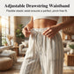Women's Striped Drawstring Wide-Leg Pants