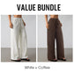 Women's Striped Drawstring Wide-Leg Pants
