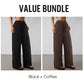 Women's Striped Drawstring Wide-Leg Pants