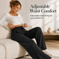 Women's Casual Wide-Leg Pants with Drawstring Elastic