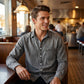Men's Retro Washed Denim Shirt