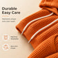 👚Seasonal Style - Hooded Waffle Sweatshirt with Reinforced Drawstring – Versatile Layer for Any Casual Occasion
