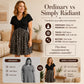 Women's V Neck Short Sleeve Midi Dress
