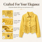 🧥Seasonal Style - Stitched Lace Denim Jacket – Timeless Design & Easy Pairing with Jeans or Dresses