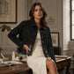 🧥Seasonal Style - Stitched Lace Denim Jacket – Timeless Design & Easy Pairing with Jeans or Dresses