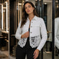 🧥Seasonal Style - Stitched Lace Denim Jacket – Timeless Design & Easy Pairing with Jeans or Dresses