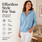 👚Seasonal Style - Zip Neck Hooded Sweatshirt – Easy Pull-On Style & All-Day Comfort for Any Look