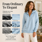 👚Seasonal Style - Zip Neck Hooded Sweatshirt – Easy Pull-On Style & All-Day Comfort for Any Look