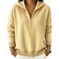 👚Seasonal Style - Zip Neck Hooded Sweatshirt – Easy Pull-On Style & All-Day Comfort for Any Look