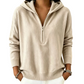 👚Seasonal Style - Zip Neck Hooded Sweatshirt – Easy Pull-On Style & All-Day Comfort for Any Look