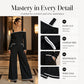Women's Off Shoulder Contrast Trim Jumpsuit