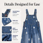 Bestseller🏆👖 Floral Print Loose Overalls – Timeless Denim Style & All-Day Comfort for Every Occasion