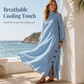 Women's Loose Long Sleeve Maxi Dress