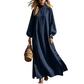 Women's Loose Long Sleeve Maxi Dress