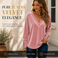 Bestseller🏆👚 V-Neck Velvet Top – Timeless Elegance & All-Day Comfort for Every Look