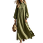Women's Loose Long Sleeve Maxi Dress