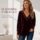 Bestseller🏆👚 V-Neck Velvet Top – Timeless Elegance & All-Day Comfort for Every Look