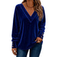 Bestseller🏆👚 V-Neck Velvet Top – Timeless Elegance & All-Day Comfort for Every Look