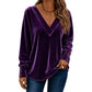 Bestseller🏆👚 V-Neck Velvet Top – Timeless Elegance & All-Day Comfort for Every Look