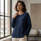Bestseller🏆👚 Textured Patchwork Crewneck – Timeless Silhouette & Effortless Style for Every Look