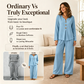 ☀️👚Seasonal Style - Long Sleeve V-Neck & Wide-Leg Pants – Versatile Pairing for Comfortable Everyday Chic