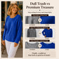 👚Seasonal Style - Waffle Texture Sweatshirt – Easy Breezy Fit & Classic Style for Any Casual Look
