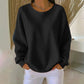 👚Seasonal Style - Waffle Texture Sweatshirt – Easy Breezy Fit & Classic Style for Any Casual Look