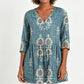Women's Loose Digital Print Round Neck T-Shirt Short Sleeve Casual Top