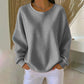 👚Seasonal Style - Waffle Texture Sweatshirt – Easy Breezy Fit & Classic Style for Any Casual Look