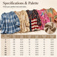 Women's Loose Fit V-Neck Casual Blouse
