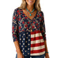 Women's Loose Fit V-Neck Casual Blouse