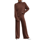 Women's Cozy Ribbed Knit 2-Piece Set