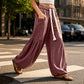 Women's Corduroy Drawstring Cargo Pants