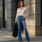 Bestseller🏆👖 Scalloped Button High-Street Jeans – Timeless Silhouette & Durable Denim Quality for Every Look