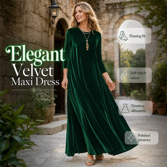 Women’s Elegant Velvet Maxi Dress