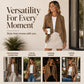 Women's Faux Suede Draped Cardigan