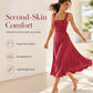 Women's Sleeveless Square Neck Dress with Back Tie