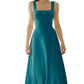 Women's Sleeveless Square Neck Dress with Back Tie