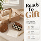 Women's Chic Checkerboard Wristlet Bag