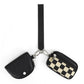 Women's Chic Checkerboard Wristlet Bag