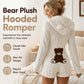 Women’s Plush Hooded Long Sleeve Romper