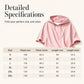 Women Loose Striped Hooded Pullover Casual 3/4 Sleeve Hoodie