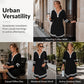 Women's Casual Striped Half-Zip Long Sleeve Dress