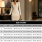 Women's Elegant V-Neck Long Sleeve Dress