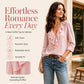 👚Seasonal Style - V-Neck Ruffle Blouse – Lightweight Comfort & Feminine Charm for Everyday Looks