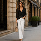 👚Seasonal Style - V-Neck Ruffle Blouse – Lightweight Comfort & Feminine Charm for Everyday Looks