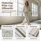 👚Seasonal Style - Half-Zip Top & Wide-Leg Pants Set – Cozy Turtleneck or Breezy V-Neck Styling