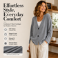 Women's V-Neck Corduroy Knit Cardigan
