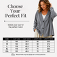 Women's V-Neck Corduroy Knit Cardigan