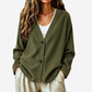 Women's V-Neck Corduroy Knit Cardigan